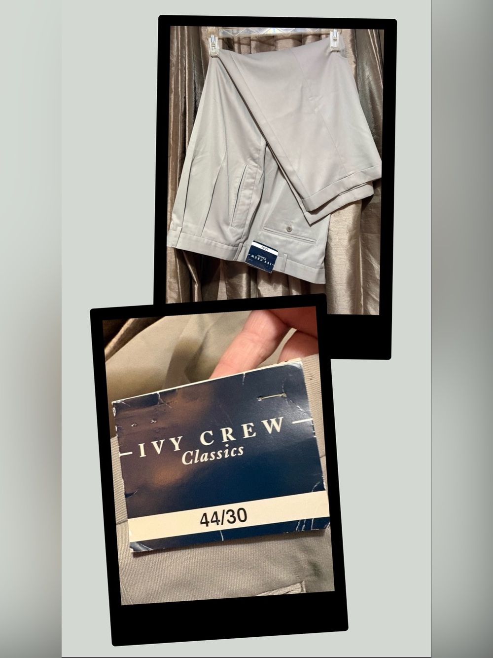 J. Crew Men’s Light Taupe Flat-Front Dress Pants #1845